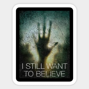 X Files 10 Black Sticker